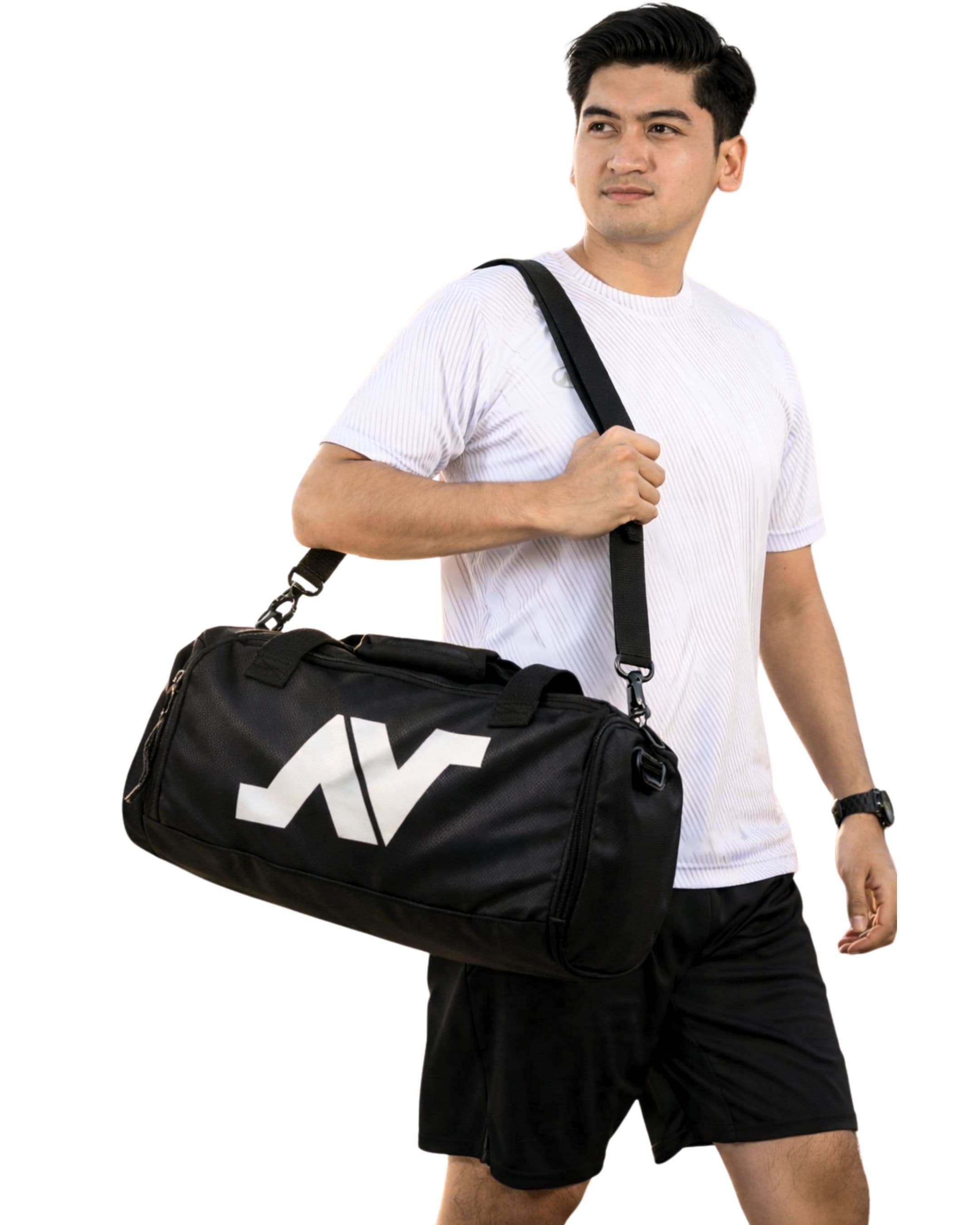 Tas Olahraga Sport Bag Pria Wanita – Tas Gym & Traveling Polyester Tebal, Ringan & Kuat thumbnail 1